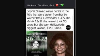 Fact Check: Sophia Stewart Did NOT Win $2.5 Billion Lawsuit Over Ideas For Terminator, Matrix Movies
