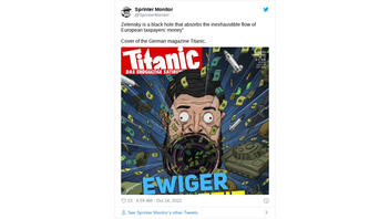 Fact Check: Zelenskyy Was NOT Featured On October 2022 Cover Of German Satirical Magazine Titanic