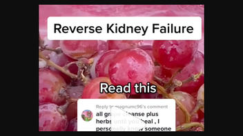 Fact Check: NO Proof That Heavy Consumption Of Grapes Reverse Kidney Failure, Cure Cancer