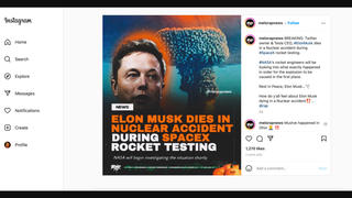 Fact Check: Elon Musk Was NOT Killed In SpaceX Rocket Test