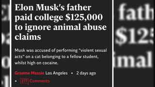 Fact Check: The Independent Did NOT Publish Article Purporting Elon Musk's Father Covered Up Cat Abuse Claims