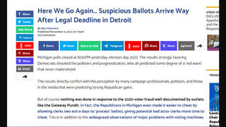 Fact Check: Photos Do NOT Show Detroit Ballots Arriving After 'Legal' Deadline