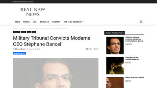 Fact Check: US Military Tribunal Did NOT Convict Moderna CEO Stéphane Bancel