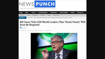Fact Check: Bill Gates NOT At G-20 Meeting, Has NOT Said 'Death Panels' Will Soon Be Required