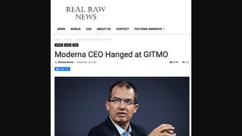 Fact Check: US Navy Did NOT Hang Moderna CEO 