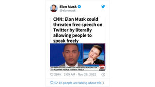 Fact Check: CNN Did NOT Say That 'Elon Musk Could Threaten Free Speech On Twitter By Literally Allowing People To Speak Freely'