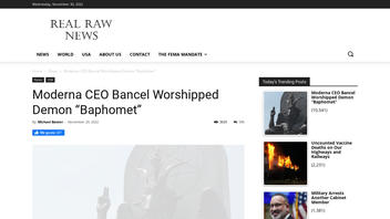 Fact Check: NO Evidence That Moderna CEO Worships 'Demonic Entity' Baphomet