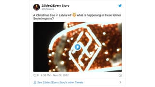 Fact Check: Swastika-Shaped Decoration Is NOT Nazi Symbol On Christmas Tree In Latvia