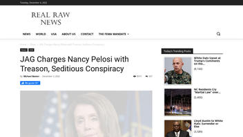 Fact Check: Fact Check: U.S. Special Forces Did NOT Detain Nancy Pelosi On Charges Of Treason, Conspiracy