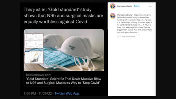 Fact Check: 'Gold Standard' Scientific Trial Does NOT Prove N95, Surgical Masks Ineffective In Preventing COVID-19 Transmission