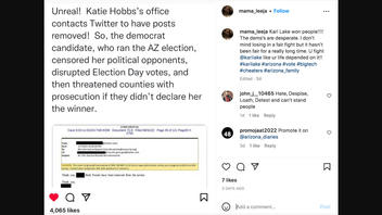Fact Check: Katie Hobbs Did NOT Contact Twitter To Have Posts Removed To Censor Political Opponents