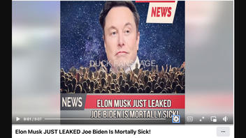 Fact Check: Elon Musk Did NOT Reveal That Joe Biden Is Sick