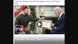 Fact Check: Zelenskyy Did NOT Say 'Butthole' When Giving Biden A Medal