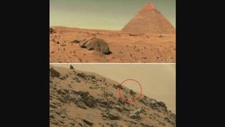 Fact Check: NASA 'Photograph' Does NOT Show Pyramid On Mars -- It's Doctored Image With Egyptian Pyramid Added