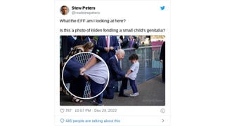 Fact Check: This Picture Does NOT Show Biden 'Fondling' A Child -- It's Been Edited