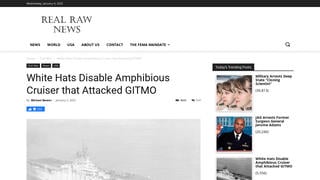 Fact Check: NO Evidence 'White Hats Disable Amphibious Cruiser That Attacked GITMO'