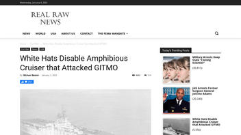Fact Check: NO Evidence 'White Hats Disable Amphibious Cruiser That Attacked GITMO'
