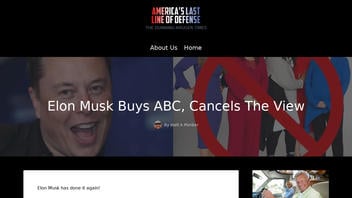 Fact Check: Elon Musk Did NOT Buy ABC And Cancel 'The View' -- Story Originated On A Satire Website