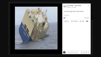 Fact Check: 'World's Largest Ship' Is NOT 'Slowly Sinking'