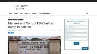 Fact Check: US Marines And FBI Did NOT 'Clash' At Camp Pendleton, California