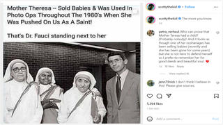 Fact Check: Mother Teresa Did NOT Sell Babies, But Workers In Her Charity Were Accused Of Sales Decades After Her Death