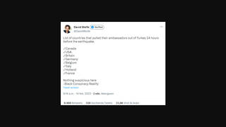 Fact Check: US, Germany, Other Western Countries Did NOT Pull Their Envoys Out Of Turkey 24 Hours Before Quake