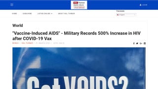Fact Check: COVID Shots Do NOT Cause 'Vaccine-Induced AIDS,' Did Not Cause 500% Increase In HIV In US Military