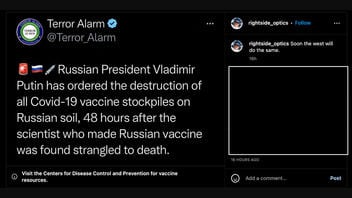 Fact Check: NO Evidence Putin 'Ordered The Destruction Of All Covid-19 Vaccine Stockpiles On Russian Soil'