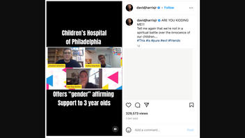 Fact Check: Children's Hospital Of Philadelphia Does NOT Offer 'Gender Affirming' Care Directly To 3-Year-Olds -- Only To Parents