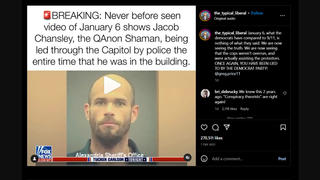 Fact Check: NO Evidence Jacob Chansley, The 'QAnon Shaman,' Was Led Through Capitol By Police Entire Time He Was In Building On Jan. 6, 2021