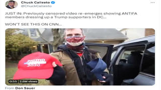Fact Check: 'Previously Censored Video' Does NOT Show Antifa Members Dressing As Trump Supporters In Washington On January 6, 2021 -- And Video Was NOT Censored