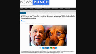 Fact Check: The World Economic Forum Did NOT Say 'It's Time to Legalize Sex And Marriage With Animals To Promote Inclusion'