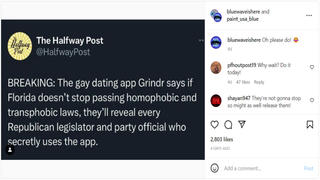 Fact Check: Grindr Did NOT Threaten To 'Reveal Every Republican Legislator And Party Official Who Secretly Uses' The LGBTQ+ Dating App