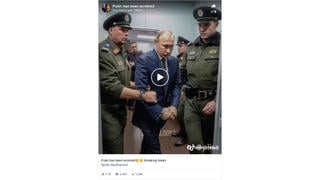 Fact Check: Images Of 'Arrested' Putin Are NOT Authentic