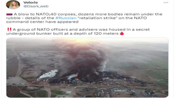 Fact Check: Photo Does NOT Show Russian 'Retaliation Strike' On Secret NATO Bunker