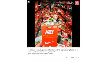 Fact Check: NO Evidence Nike Is Giving Away Gift Cards For $1