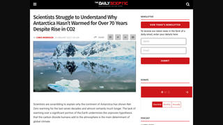 Fact Check: Data Does NOT Show 'Net Zero' Warming In Antarctica For Over 70 Years
