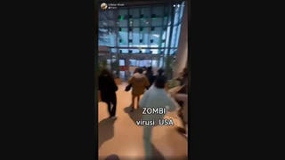 Fact Check: Video Does NOT Show People Running From Real Zombies In US