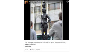 Fact Check: Photo Does NOT Show A 'Recently Unveiled' Oxford Statue -- It Has Been In The Hague Since 2017