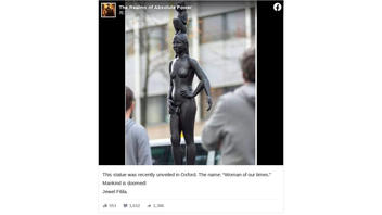 Fact Check: Photo Does NOT Show A 'Recently Unveiled' Oxford Statue -- It Has Been In The Hague Since 2017