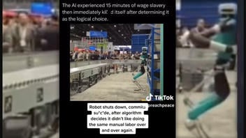 Fact Check: Robot Did NOT Commit Suicide -- It Fell During Trade Show Demo 