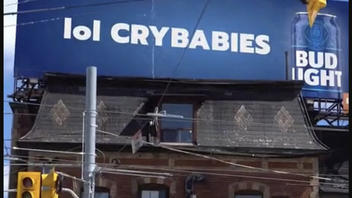 Fact Check: 'lol CRYBABIES' Billboard Is NOT A Real Bud Light Promotion -- Edited Video Hoax
