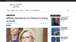 Fact Check: US Military Did NOT Sentence Liz Cheney To Hang