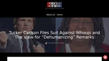 Fact Check: Tucker Carlson Did NOT File Suit Against Whoopi, 'The View' for 'Dehumanizing' Remarks