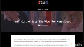 Fact Check: Kevin Costner Is NOT Suing 'The View' For Hate Speech