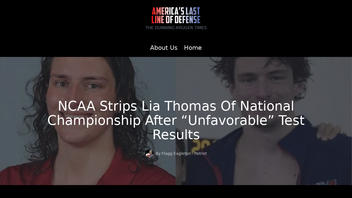 Fact Check: NCAA Did NOT Revoke Swimmer Lia Thomas' National Championship -- Story Is From A Satirical Site