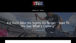 Fact Check: Kid Rock Did NOT Say He Wants To Send A Message To Target -- Story Is From A Satirical Site