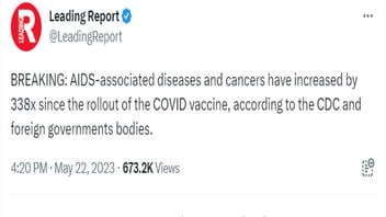 Fact Check: CDC Did NOT Say 'AIDS-Associated Diseases And Cancers Increased 338x Since Rollout Of The COVID Vaccine'