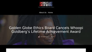 Fact Check: Golden Globe 'Ethics Board' Did NOT 'Cancel Whoopi Goldberg's Lifetime Achievement Award' -- Story Is From A Satire Site