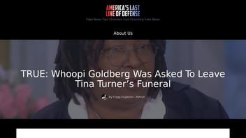 Fact Check: It Is NOT TRUE That Whoopi Goldberg Was Asked To Leave Tina Turner's Funeral